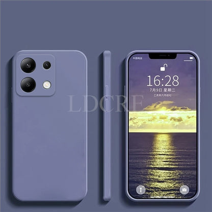 For Xiaomi Redmi Note 13 Case Liquid Silicone Cover Redmi Note 13 Pro Plus Case TPU Protective Phone Case Redmi Note 13 Cover