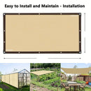 85% Shading HDPE Beige Sunshade Net Garden Plant Shed Shading Sail UV Protection Outdoor Pergola Sun Cover Swimming Pool Awning