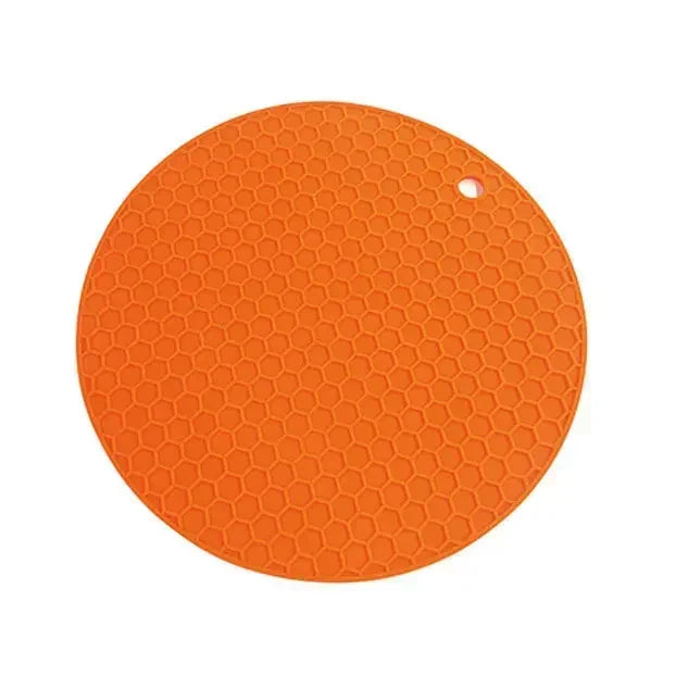 xgnvpy Silicone Mat Coaster Food Grade Non-slip Placemat Table Protection Kitchen Accessory Gadget Round Cup Mat