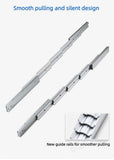 Folding Dining Table Slides Cabinets Aluminum Slide Rails Kitchen Telescopic Flat Push Hidden Table Hardware Accessories