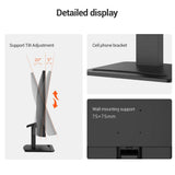 27inch LCD Monitor 1080P FHD 75Hz, Blu-ray Filtered Screen HDR 10 178°Wide Viewing Angle, Mobile Phone Bracket for Office Game