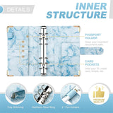 New A6 Budget Plan Notebook Cash Envelope Saving Money 6-Hole Binder for Financial Management A6 Loose-Leaf Notebook Binder