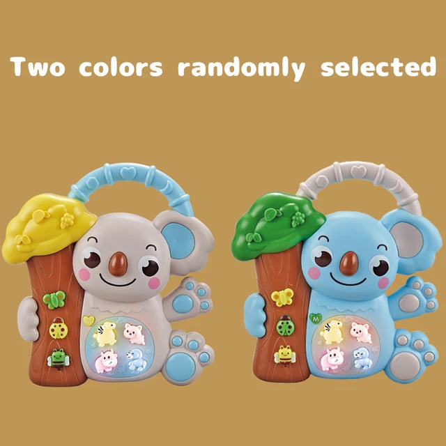 Teclado Piano Eletrônico Animal para Bebês, Brinquedo Educacional Infantil com Música de Iluminação, Música Infantil, 18M +