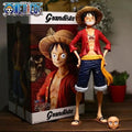One piece anime figure, 28cm, uma peça, sorriso, rosto, luffy, rosto, boneca, estatueta de ação, modelo, brinquedos kits