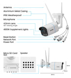 ZOSI C186A 4K 8MP/5MP Aurora Lux WiFi Camera True Full Color Night 2.4/5GHz WiFi AI Detection Outdoor HD CCTV Video Surveillance