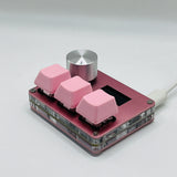 O3C SayoDevice OSU O3C Rapid Trigger Hall Switches Magnetic Pink Switches Keyboard With Knob Screen Copy Paste Shotcut