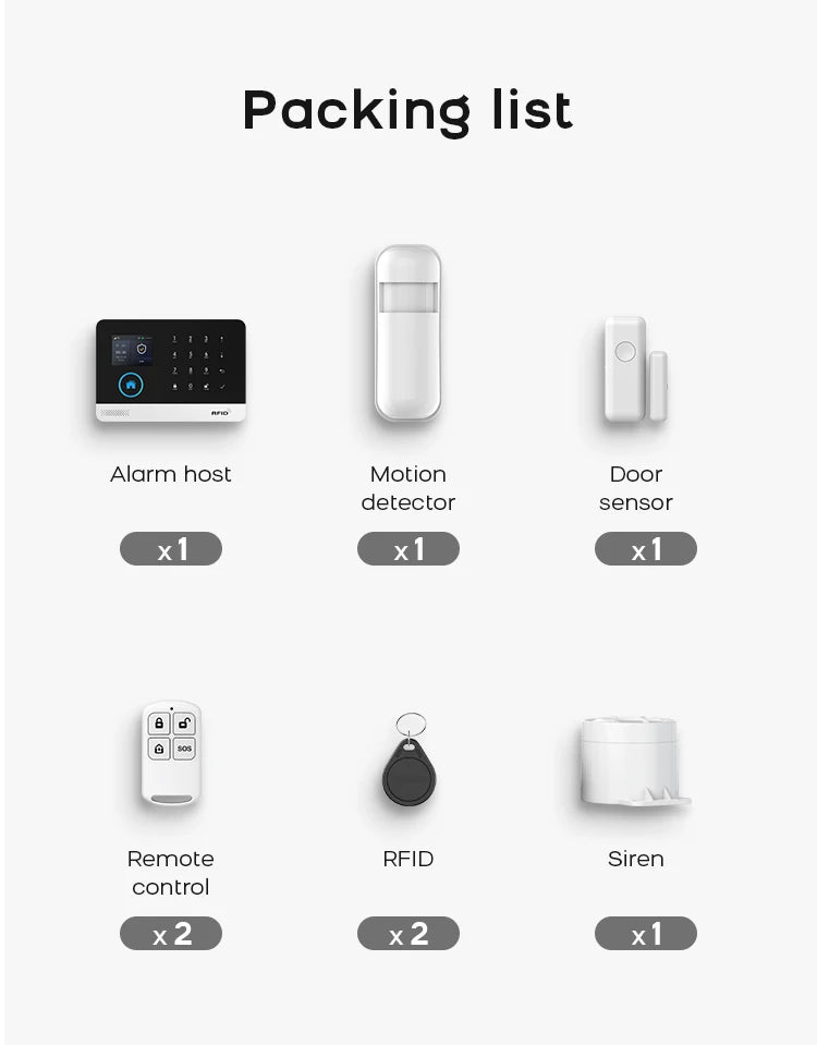PGST 4G WiFi Alarm System Security Protection Tuya Alexa Smart Life Home Automation Motion Sensor Alarm Security System Kit Set