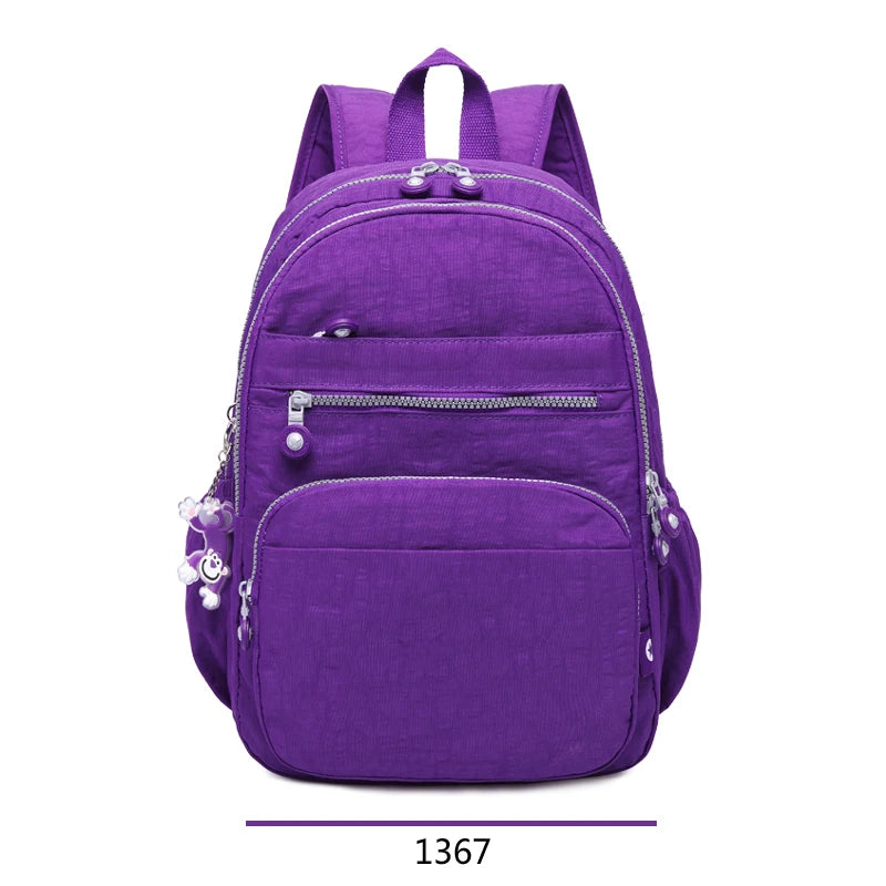 Popular Backpack Women Nylon waterproof bookbag Female Travel bagpack Climbing Packbag Multiple pockets Schoolbag Girls tote
