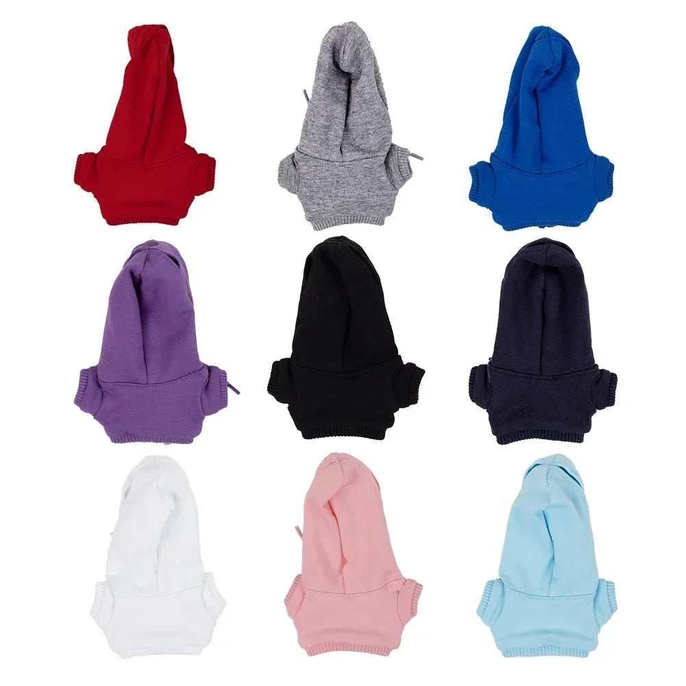 For Labubu Casual Sweatsuit Set Comfy Clothes for Labubu 15/17cm Dolls Featuring Ribbed Hem Details Fashion Doll Accessories