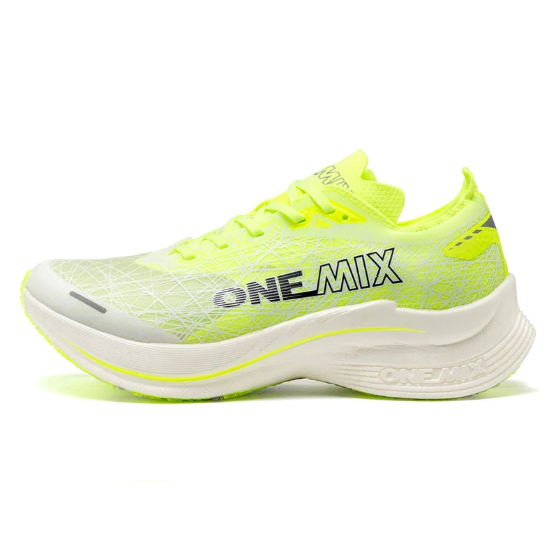 ONEMIX Carbon Fiber Plate Running Shoes Traction Shock Absorption Sneakers Professional Marathon PB Racing Sports Trainers Shoes