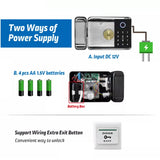 Tuya WIFI Double Side Fingerprint Lock Waterproof Outdoor Gate Passcode Rfid Card Keyless Smart Door Lock