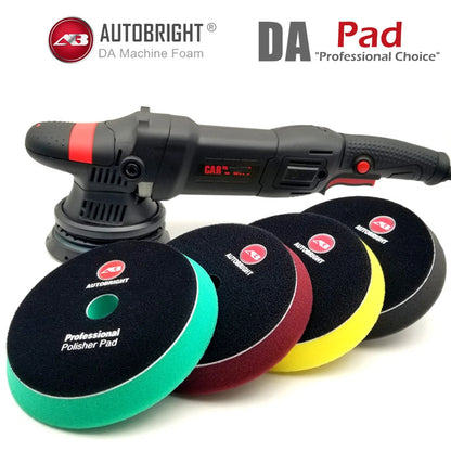 AUTOBRIGHT 5'' inch Car Polishing Pad For DA Machine Accessories Detailing Clean Auto Detailing For Car Polisher Wax Pads Foam
