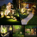 Outdoor LED Spotlight, 6 Pack Garden Lamp, Waterproof IP65 Outdoor Spotlight Lighting for Christmas Halloween Garden Decoration
