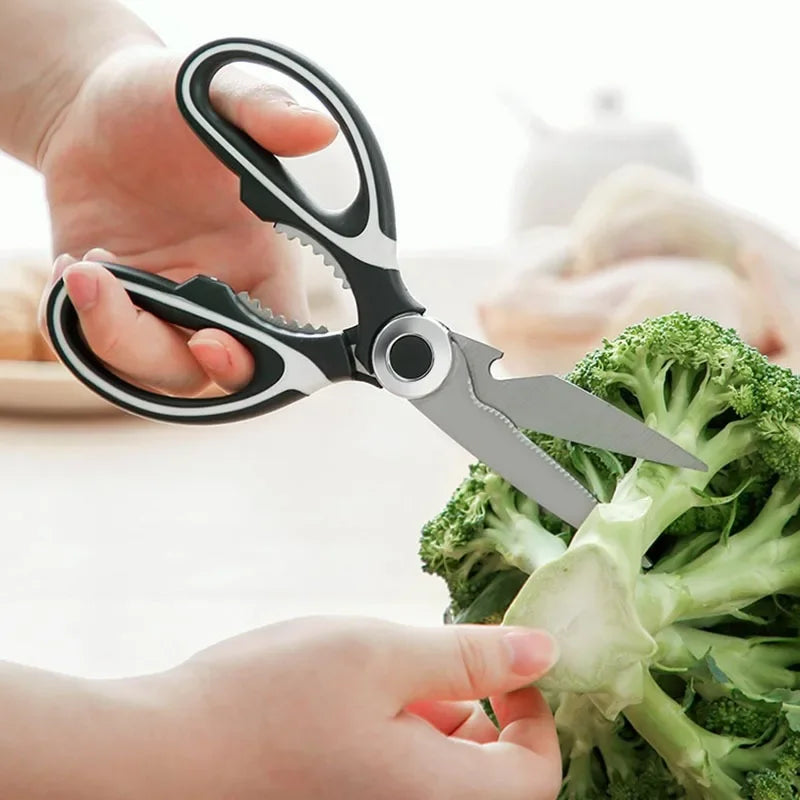 Heavy Duty Kitchen Scissors Multifunctional Dishwasher Safe Meat Poultry and General Purpose Scissors Stainless Steel Utility