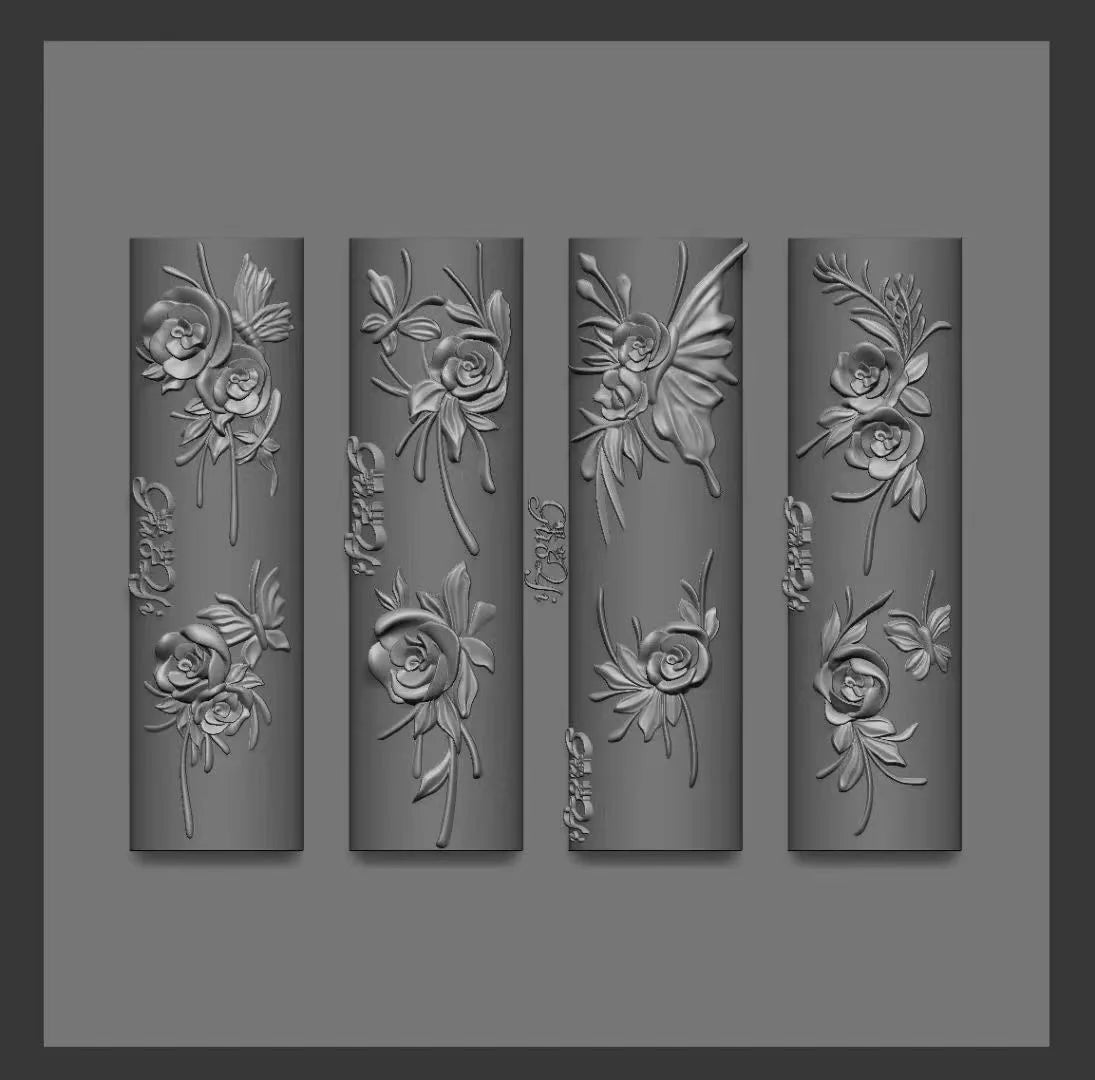 1pc Bowknot Candles Jellyfish Shell Rose Leaf  3D Acrylic Mold Nail Art Decoration Nails DIY Design Silicone  Nails Mold