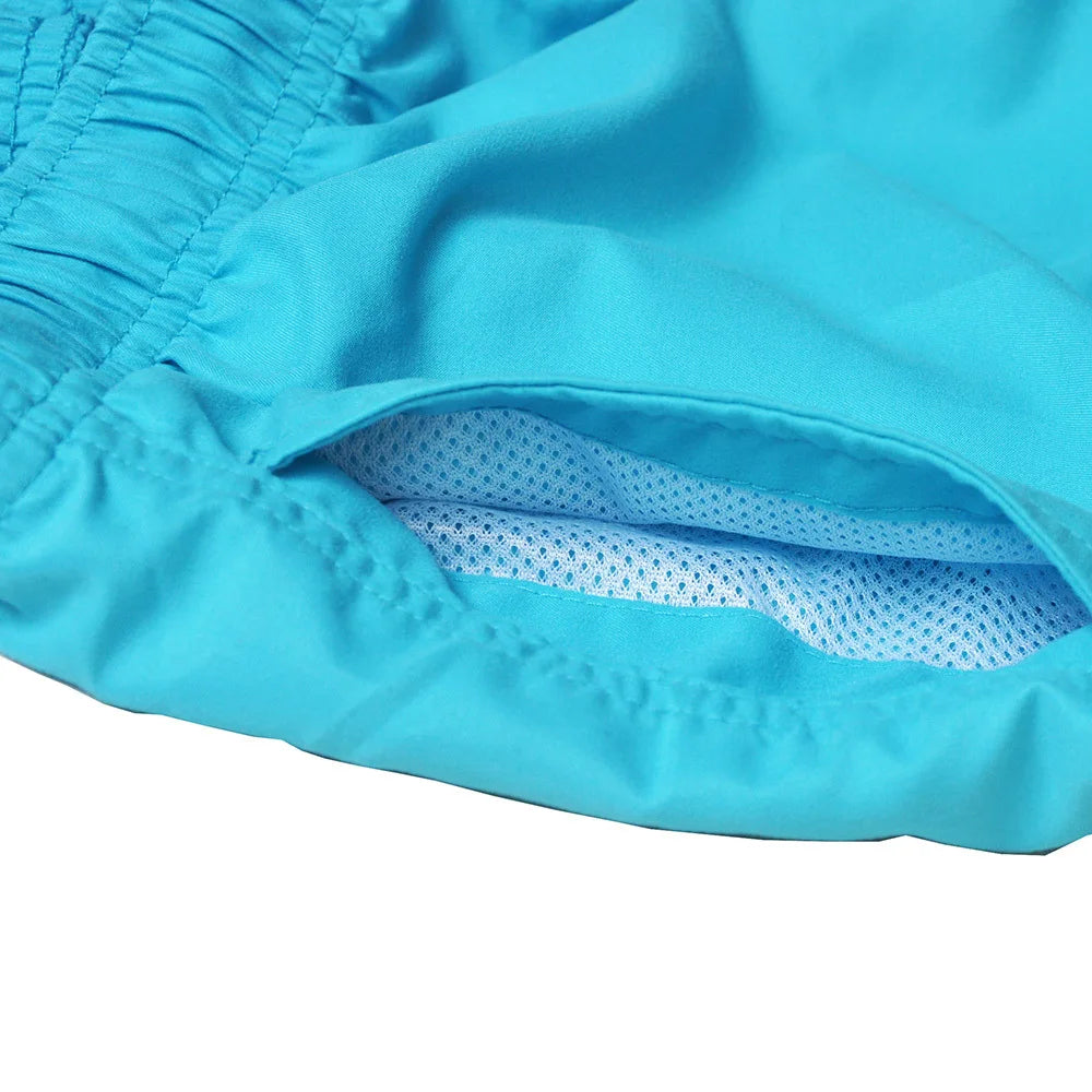 Bañador corto para hombre, de secado rápido, transpirable, con cordón y bolsillos para surfear en la playa en verano.