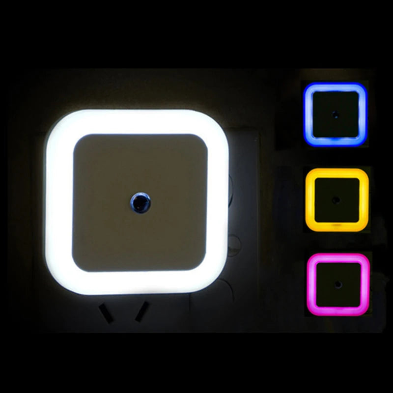Luz Noturna LED Sem Fio com Sensor – Mini Luz de Tomada (Padrão UE/EUA) para Decoração e Iluminação de Quartos (Infantil e Adulto) e Salas