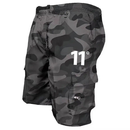 Pantalones cortos cargo para exteriores, monos para hombre, pantalones cortos de ciclismo con cintura elástica, multibolsillos, holgados, para trabajo, para playa, deportivos, estampados