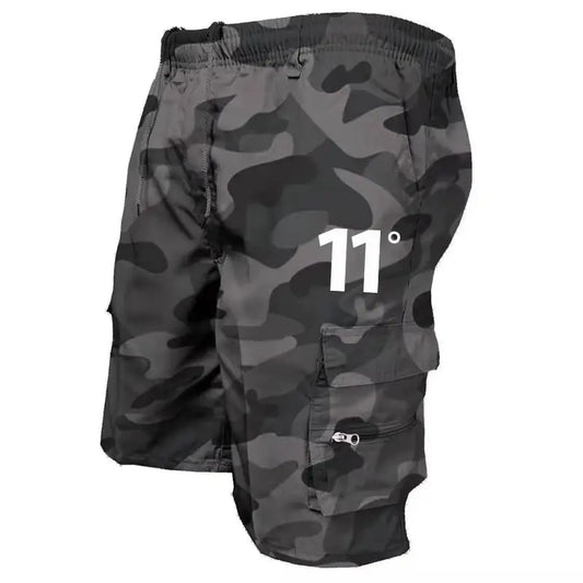 Pantalones cortos cargo para exteriores, monos para hombre, pantalones cortos de ciclismo con cintura elástica, multibolsillos, holgados, para trabajo, para playa, deportivos, estampados