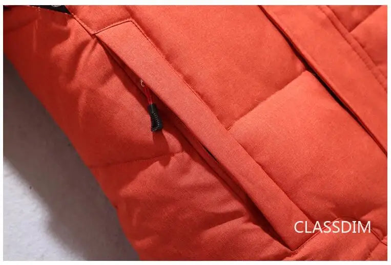 New Winter Men Hooded Casual  Puffer Jackets White Duck Down Coats High Quality Male Outdoor Windproof Warm Winter Parkas Size 5