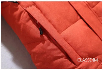 New Winter Men Hooded Casual  Puffer Jackets White Duck Down Coats High Quality Male Outdoor Windproof Warm Winter Parkas Size 5