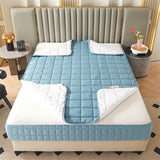Six Sides All Inclusive Mattress Cover with Zipper Thicken Fitted Sheet Quilted Mattress Protector Pad Couple Customized Size