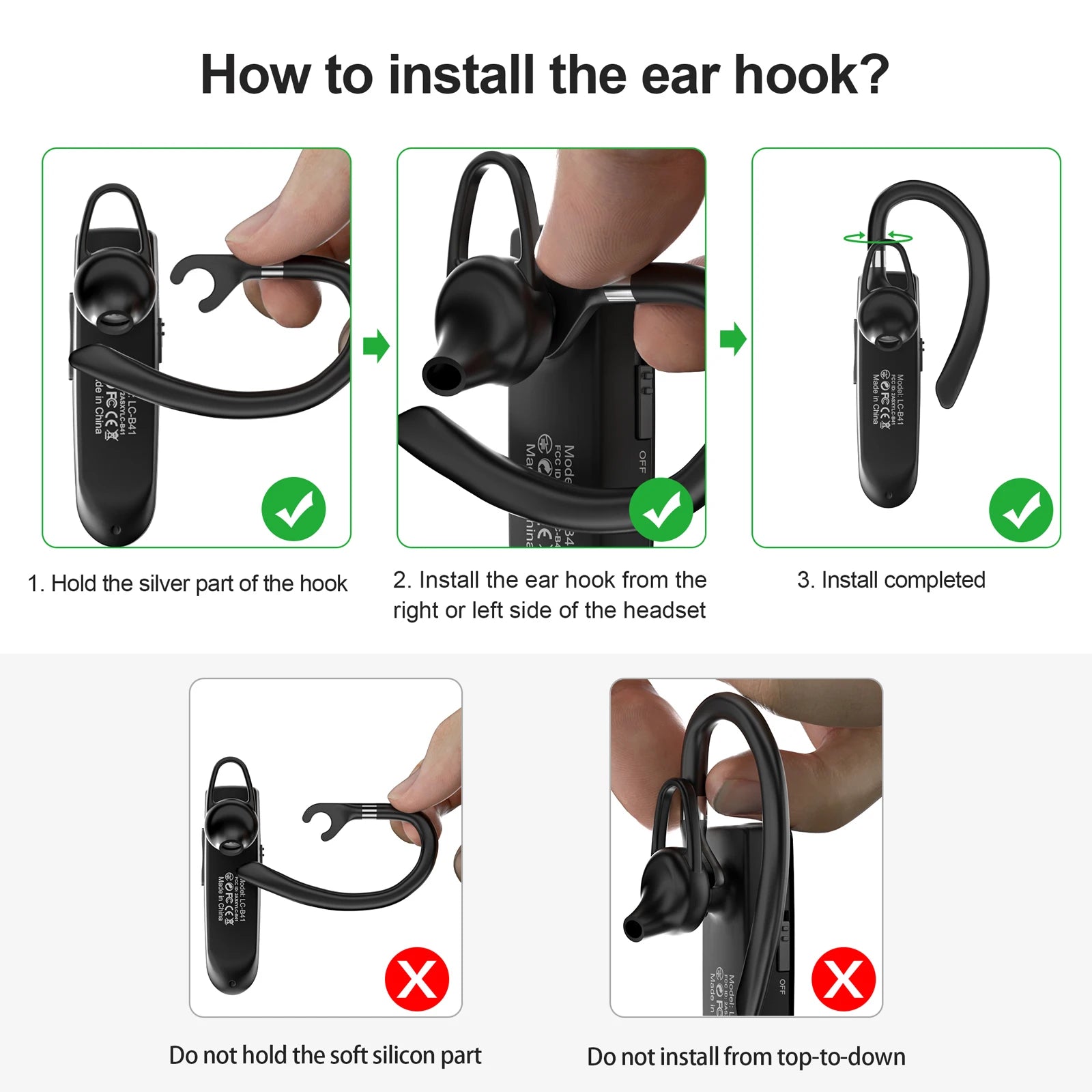 New Bee B41 Wireless Bluetooth 5.0 Earphones Hands-Free Mini Headset 22H Music Playtime Earpieces With CVC 6.0 Mic For iPhones