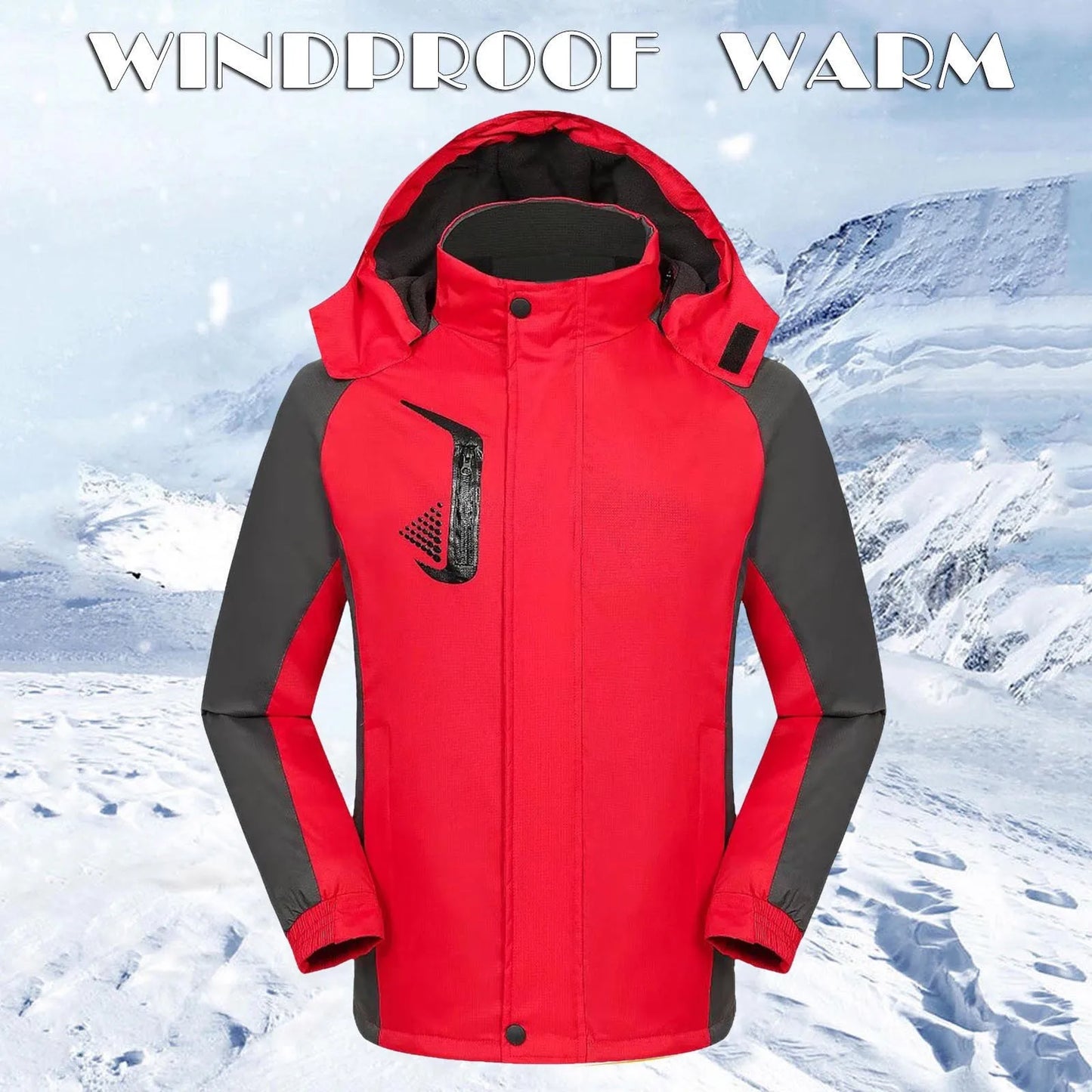 Winter Coat For Women Ski Jacket Warm Winter Snow Coat Mountain Windbreaker Hooded Raincoat Jacket Outdoor Windproof Jacket Mont