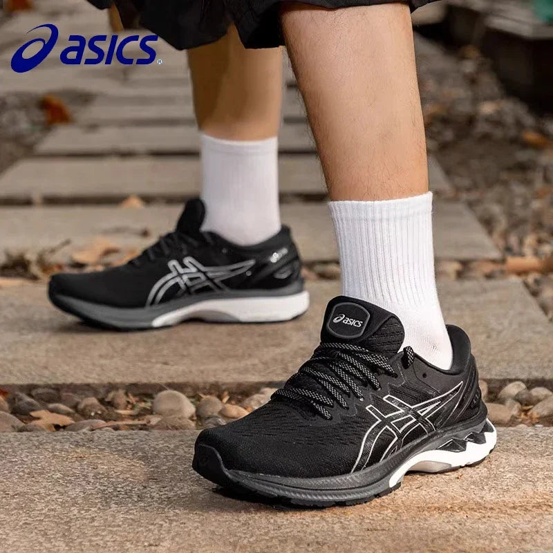 Zapatillas de running Asics Gel Kayano 27 Original para hombre, color negro, amortiguación Gel Kayano 27 K27, transpirables.