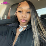 Upgrade 13x6 Highlight Wigs Human Hair for Women 1B 27 Blonde Lace Front Wig Pre Plucked 13x4 Highlight Blonde Human Hair Wigs