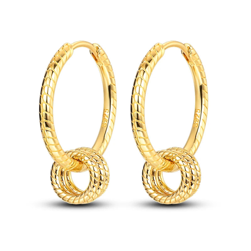 Clássico 925 Brincos de Prata para Mulheres, Estrelas, Luas, Pérolas, Abelhas, Argola Dourada, Noivado, Aniversário, Presente Joalheria Fina