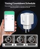 TNCE TUYA Smart Plug WiFi/Zigbee Socket EU 16A/20A With Power Monitor Timing Function Voice Control Works With Alexa GoogleHome
