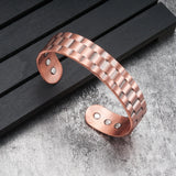 Pure Copper Bracelet Men Magnetic Arthritis Adjustable Magnets Men Cuff Bracelet Magnetic Therapy Health Energy Bracelet for Men