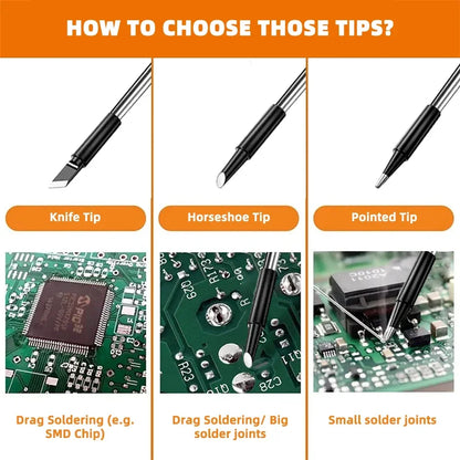 1000mAh USB LED Digital Electric Soldering Iron Kit Mini Cordless Adjustable Temperature 300-450℃ Smart Welding Solder Tool