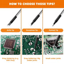 1000mAh USB LED Digital Electric Soldering Iron Kit Mini Cordless Adjustable Temperature 300-450℃ Smart Welding Solder Tool