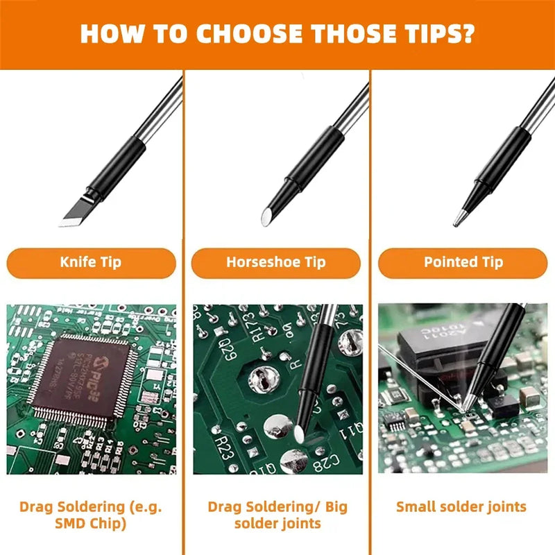 1000mAh USB LED Digital Electric Soldering Iron Kit Mini Cordless Adjustable Temperature 300-450℃ Smart Welding Solder Tool