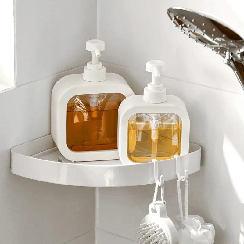 Dispensadores de jabón de baño de 300/500 ml, rellenables, para loción, champú y gel de ducha, portátiles, de viaje, con bomba de baño vacía.