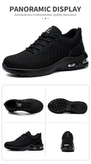 New Styles Men Safety Boots With Steel Toe Cap Anti-smash Work Sneakers Safety Shoes Men IndestructibleWork Boots Tactical Boots