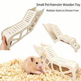 Hamster Wooden Hideout Cave Toy for Dwarf Hamsters Golden Bears Hideaway House with Peekaboo Design Small Animal Cage Accessories