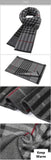 Classic Plaid Men Scarves Winter Warm Cashmere Soft Scarf For Men Casual Business Neckerchief Black Gray Silk Scarves 30*180cm