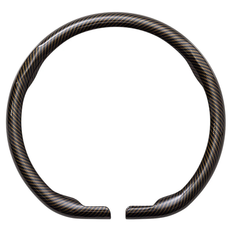 Steering Size 36-38cm Universal Non-slip D-shaped Round Breathable Car Steering Wheel Cover Protector Suitable Auto Accessories