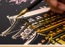 2 Sheets Scratch Paper Art Kit DIY Craft World Landmarks Animals City Scene Stylus Drawing Toy Adult Stress Relief Creative Gift