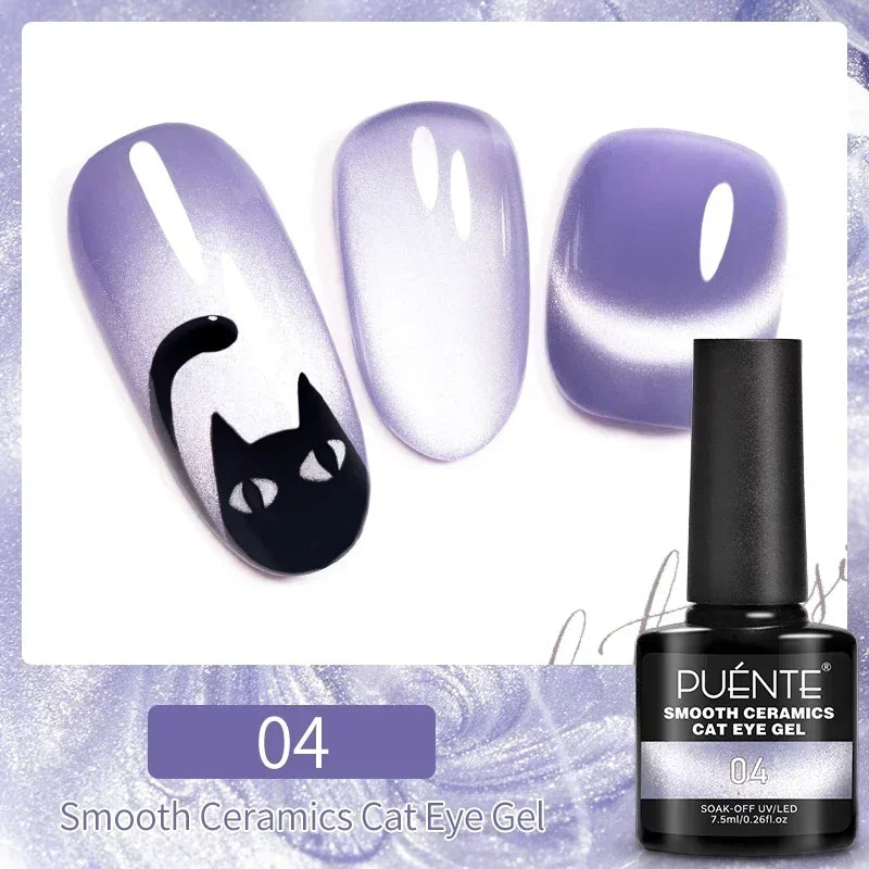 7.5ML Super Shiny Ruby Red Cat Magnetic Gel Nail Polish Wine Red Cat Eye Gel Soak Off Semi-Permanent Nail Varnish For Manicure
