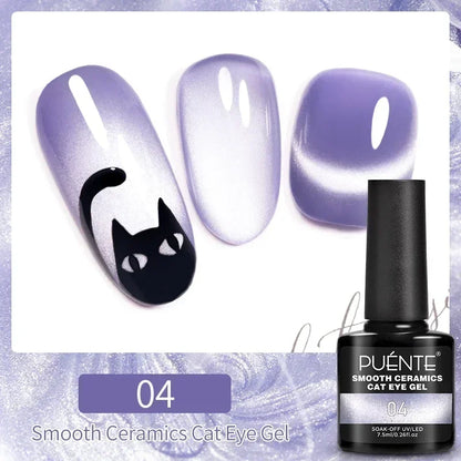 7.5ML Super Shiny Ruby Red Cat Magnetic Gel Nail Polish Wine Red Cat Eye Gel Soak Off Semi-Permanent Nail Varnish For Manicure