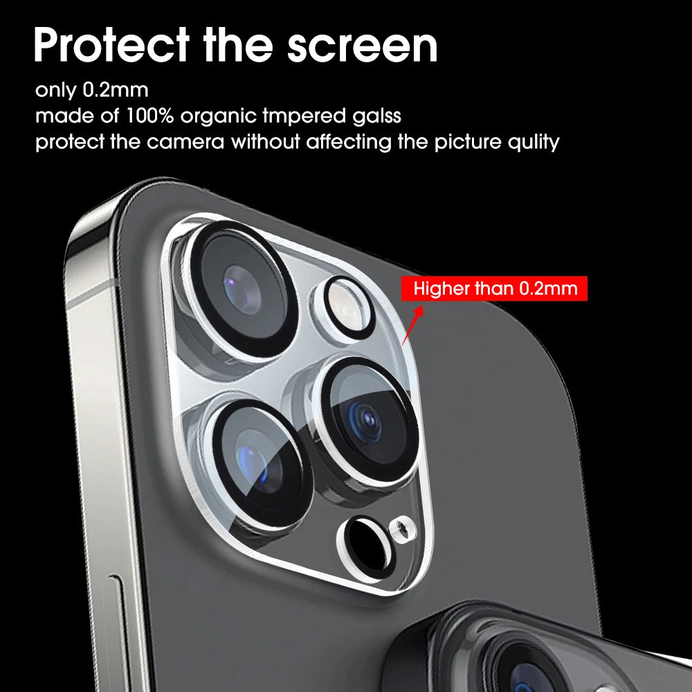 4/1PCS HD Cámara Trasera Vidrio Templado para iPhone 13Mini 13 14 15 16 Pro Max Protectores de Pantalla de Lente Trasera Película de Vidrio Antiarañazos