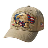 US 250th Anniversary Cap Adjustable Retro Washed Patriotic Cap US 250th Anniversary Tribute Hat Trucker Hat for Men & Women