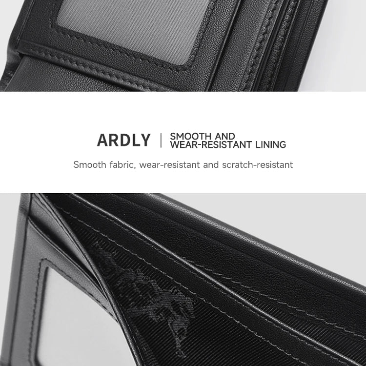 Septwolves Genuine Leather Wallets For Men Original Leather Wallet Man Cowhide Wolf Pattern With Brand Box Father Lover Gift