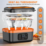 A98I-Cordless Electric Lunch Box, Rechargeable Self-Heating Food Warmer With 16000Mah Battery, For Work/Travel/Car/Office