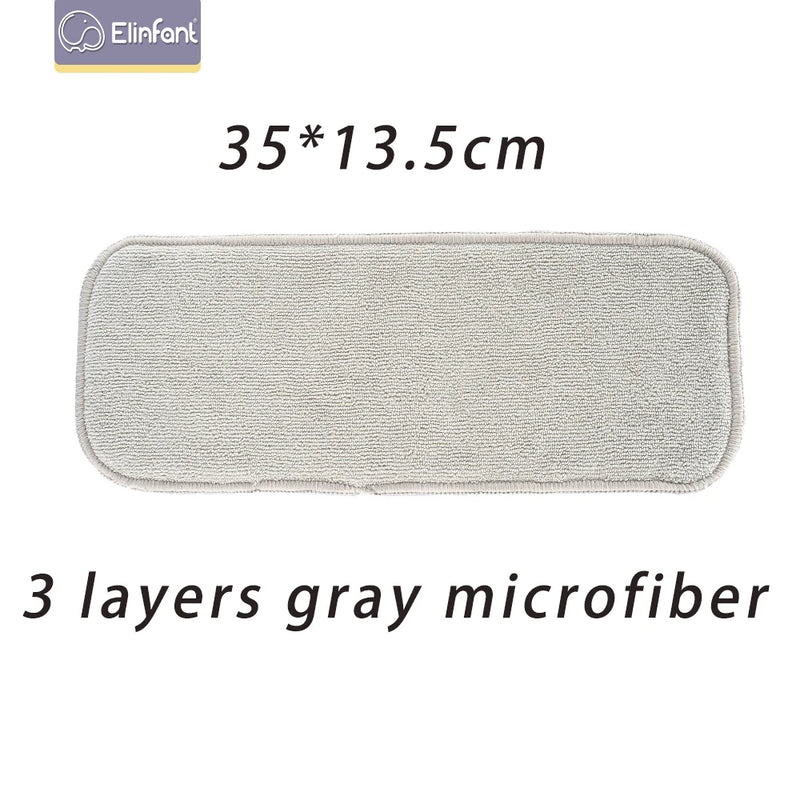 Pañales impermeables Elinfant New Matching para bebé, 8 piezas de tela de malla gris y 8 insertos de microfibra