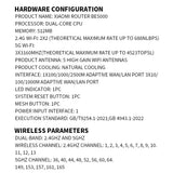 Nuevo enrutador Xiaomi BE5000 Wi-Fi 7 de 2,4/5 GHz, malla de doble frecuencia, puerto de red de alta velocidad de 2,5 G, amplificador de señal IPTV OFDMA Mi Home